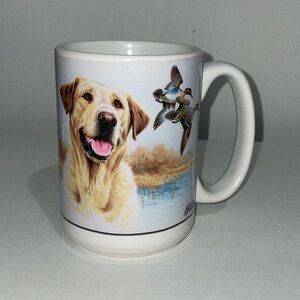 Jim Killen In The Marsh Elliot Lake ON Canada Souvenir Coffee Mug Lab Dog Duck